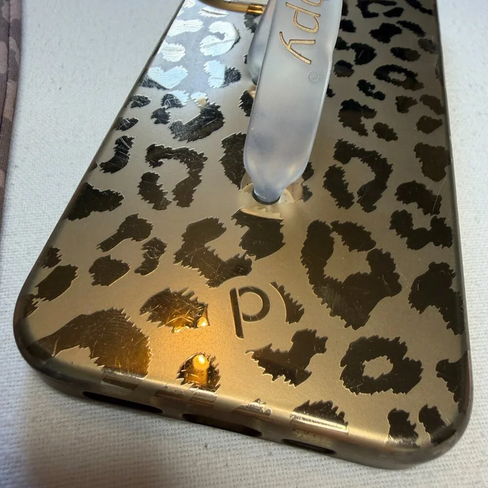 Loopy Case iPhone 11‎ Pro Gold Leopard Righty with Bag